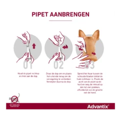 Advantix Spot On 600 - 40-60kg - 6ml - Anti Vlooien En Tekenmiddel - 4 Pipetten -Pet Planet Verkoop advantix spot on 3 1 1