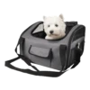 Flamingo Autostoel Ida Grijs - 44x34x32cm -Pet Planet Verkoop autostoel ida grijs 44x34x32cm kunststof 1