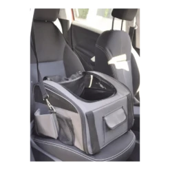 Flamingo Autostoel Ida Grijs - 44x34x32cm -Pet Planet Verkoop autostoel ida grijs 44x34x32cm kunststof 6