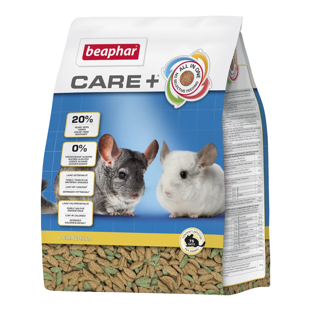 Beaphar Care+ Chinchilla - Chinchillavoer - Knaagdiervoer - 1,5kg 3 Beaphar Care+ Chinchilla - Chinchillavoer - Knaagdiervoer - 1,5kg