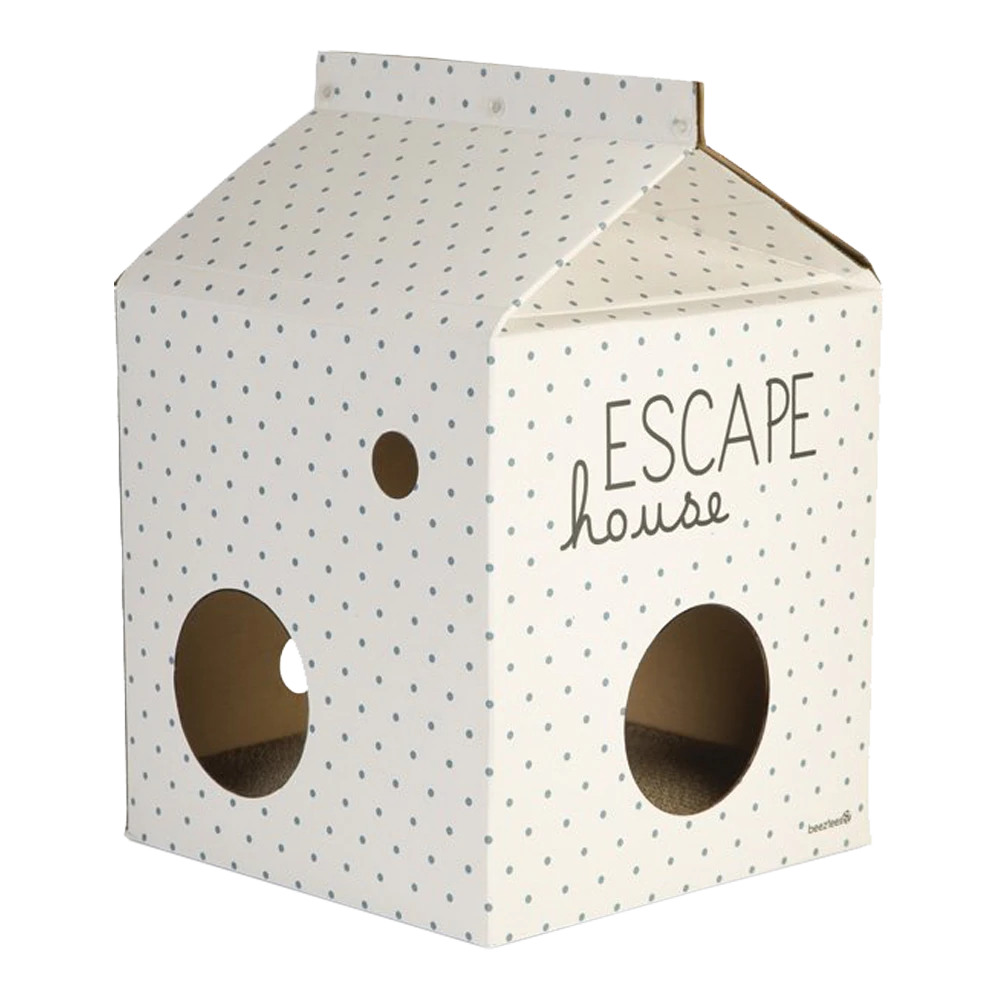 Beeztees Kitten Kattenhuis Escape - Karton 35x35x50cm - Jumper Beek En Donk 3 Beeztees Kitten Kattenhuis Escape - Karton 35x35x50cm - Jumper Beek En Donk