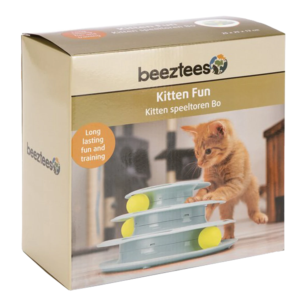 Beeztees Speeltoren Bo - Mint - 25x25x13cm - Kattenspeelgoed 5 Beeztees Speeltoren Bo - Mint - 25x25x13cm - Kattenspeelgoed - Afbeelding 3