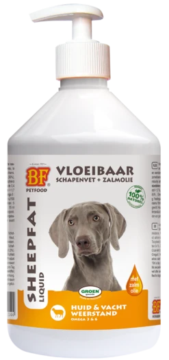 Biofood Vloeibaar Schapenvet Zalm - Hondenvoer - 500ml