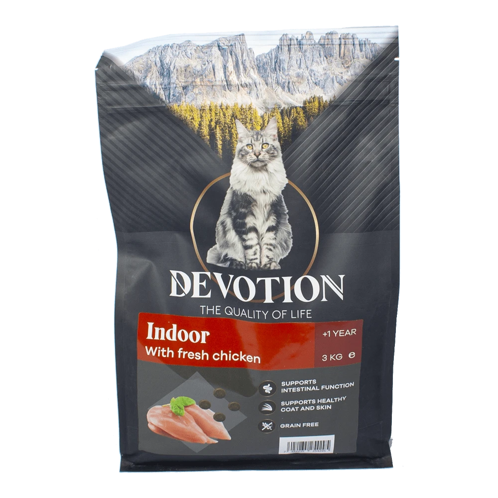 Devotion Indoor - Kip - Kattenvoer - 3kg 3 Devotion Indoor - Kip - Kattenvoer - 3kg