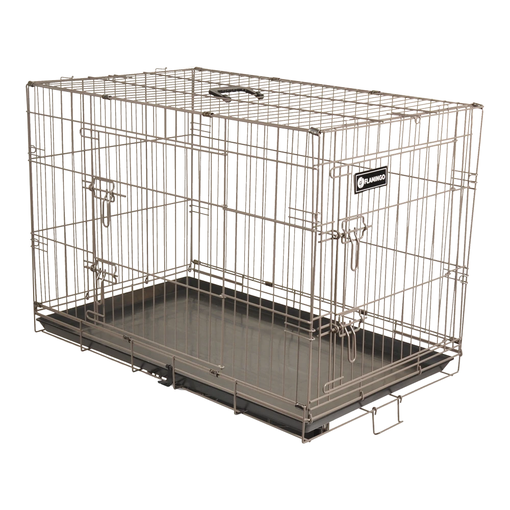 Flamingo Draadkooi Ebo Taupe - S - 43x61x50cm - Hondenbench 3 Flamingo Draadkooi Ebo Taupe - S - 43x61x50cm - Hondenbench