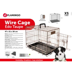 Flamingo Draadkooi Ebo Taupe - XS - 31x47x38cm - Hondenbench 11 Flamingo Draadkooi Ebo Taupe - XS - 31x47x38cm - Hondenbench -Pet Planet Verkoop draadkooi ebo taupe xs 31x47x38cm hondenbench 5