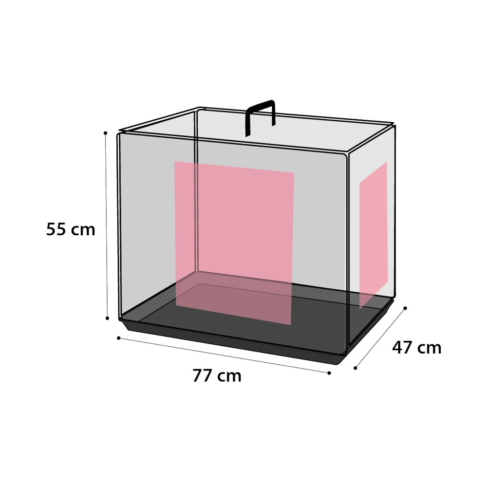 Flamingo Draadkooi Ebo Zwart - M - 47x77x55cm - Hondenbench 3 Flamingo Draadkooi Ebo Zwart - M - 47x77x55cm - Hondenbench - Afbeelding 2