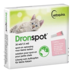Dronspot Spot-On Kitten/Kat Vanaf 0.5 - 2.5kg - Anti Wormenmiddel - 2 Pip.