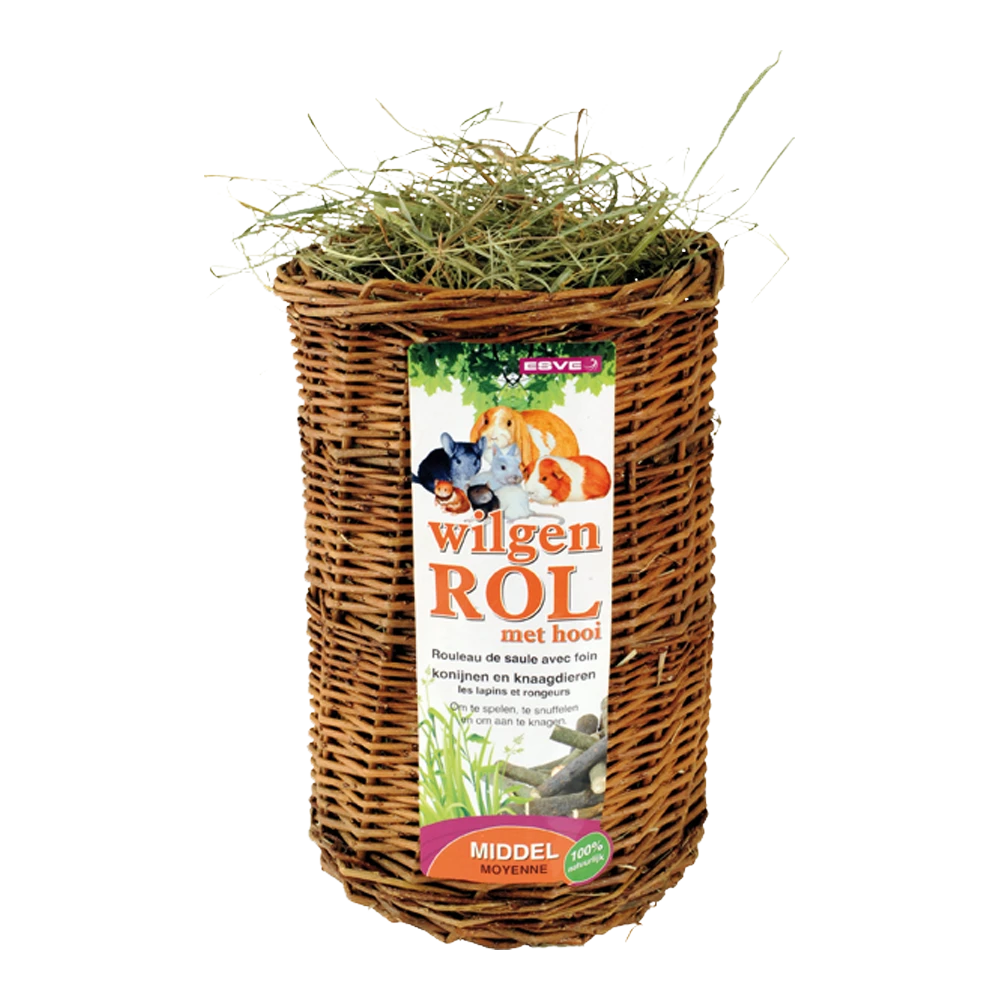 ESVE Wilgenrol Middel 25 Cm - Knaagdiervoer - 1st 3 ESVE Wilgenrol Middel 25 Cm - Knaagdiervoer - 1st
