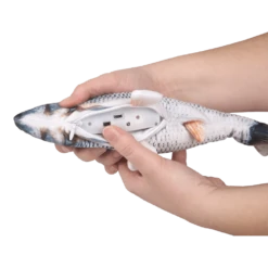 Flamingo Flounder Bewegende Vis - Grijs 11 Flamingo Flounder Bewegende Vis - Grijs -Pet Planet Verkoop flounder bewegende vis grijs 4