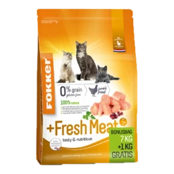 Fokker Cat +Fresh Meat - Kattenvoer - 7kg