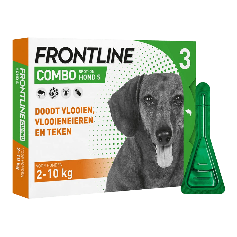 Frontline Combo Spot On Hond S - 3 Pipet - Anti Vlooien, Teken En Luizen 3 Frontline Combo Spot On Hond S - 3 Pipet - Anti Vlooien, Teken En Luizen