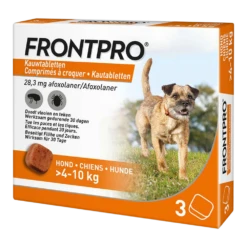 Frontline Frontpro Hond - Kauwtabletten - M - 4-10kg - 3 Tabletten