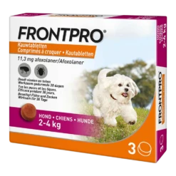 Frontline Frontpro Hond - Kauwtabletten - S - 2-4kg - 3 Tabletten