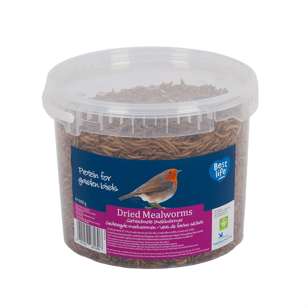 Gedroogde Meelwormen Emmer - 900g - CJ Wildlife 3 Gedroogde Meelwormen Emmer - 900g - CJ Wildlife