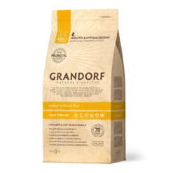 Grandorf 4Meat & Bruine Rijst Gesteriliseerd - Kattenvoer - 2kg