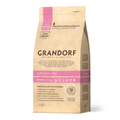 Grandorf Lam & Bruine Rijst Kitten - Kattenvoer - 2kg