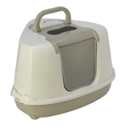 Flamingo Hoek Kattenbak Thor Grijs - L - 45x56x37cm