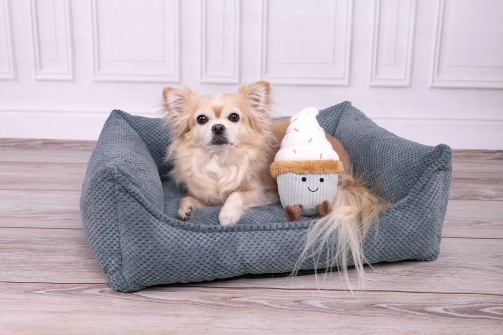 Hondenmand Reno Met Rits - Lichtblauw - 65x50x20cm - Flamingo 4 Hondenmand Reno Met Rits - Lichtblauw - 65x50x20cm - Flamingo - Afbeelding 2