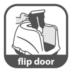 Flamingo Kattenbak Loki Blauw - M - 38x50x37cm -Pet Planet Verkoop kattenbak loki m 38x50x37cm 6