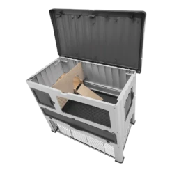 FERPLAST Konijnenhok Grand Lodge 120 Grijs -Pet Planet Verkoop konijnenhok grand lodge 120 grijs kunststof plastic 6