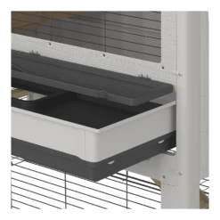 FERPLAST Konijnenhok Grand Lodge 120 Grijs -Pet Planet Verkoop konijnenhok grand lodge 120 grijs kunststof plastic 7