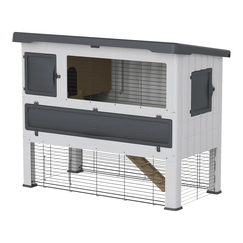 FERPLAST Konijnenhok Grand Lodge 140 Grijs 3 FERPLAST Konijnenhok Grand Lodge 140 Grijs