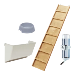 FERPLAST Konijnenhok Grand Lodge 140 Grijs 11 FERPLAST Konijnenhok Grand Lodge 140 Grijs -Pet Planet Verkoop konijnenhok grand lodge 140 grijs kunststof plastic 3