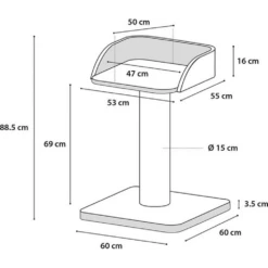 Flamingo Krabpaal Goliath 2 - Bruin - 60x60x89cm 7 Flamingo Krabpaal Goliath 2 - Bruin - 60x60x89cm -Pet Planet Verkoop krabpaal goliath 2 bruin 60x60x89cm flamingo 2