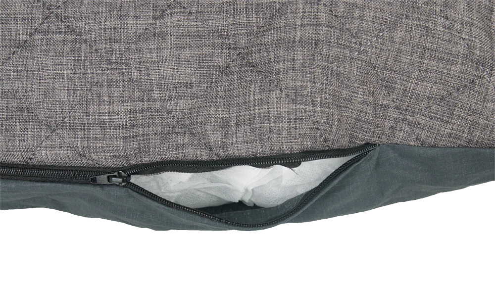 Flamingo Kussen Mano Ovaal Met Rits - Grijs - 80x48x15CM 5 Flamingo Kussen Mano Ovaal Met Rits - Grijs - 80x48x15CM - Afbeelding 3