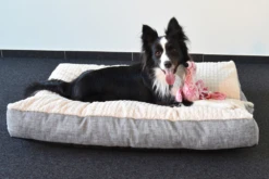 Flamingo Kussen Zupo Rechthoekig Met Rits - Grijs - 100x70x12CM -Pet Planet Verkoop kussen zupo rechthoekig met rits grijs 100x70x12cm 3 3