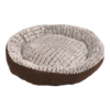 Flamingo Mand Snoozzy Rond Bruin - 70x15cm 2 Flamingo Mand Snoozzy Rond Bruin - 70x15cm -Pet Planet Verkoop mand snoozzy rond bruin 70x15cm 1 4