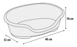 Flamingo Mand Somnus Plastic - Bruin - 40/48 CM 5 Flamingo Mand Somnus Plastic - Bruin - 40/48 CM -Pet Planet Verkoop mand somnus plastic bruin 40 48 cm 2 3