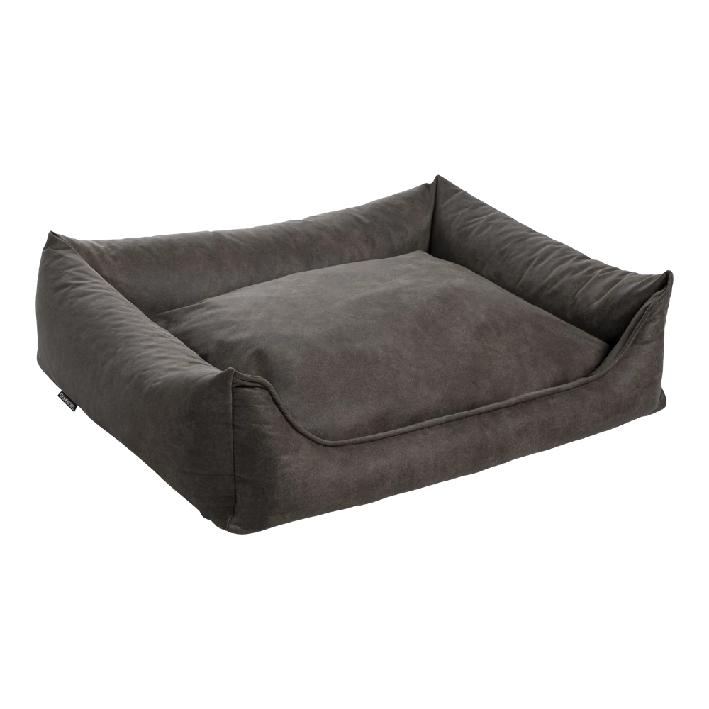 MaxxNobel Orthopedische Sofa Lederlook/teddy - Olijf - 100 X 80cm - Hondenmand 3 MaxxNobel Orthopedische Sofa Lederlook/teddy - Olijf - 100 X 80cm - Hondenmand