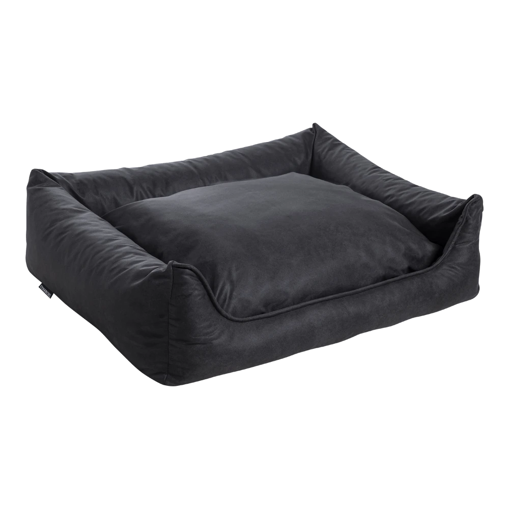 MaxxNobel Orthopedische Sofa Lederlook/teddy - Zwart - 80 X 60cm - Hondenmand 3 MaxxNobel Orthopedische Sofa Lederlook/teddy - Zwart - 80 X 60cm - Hondenmand