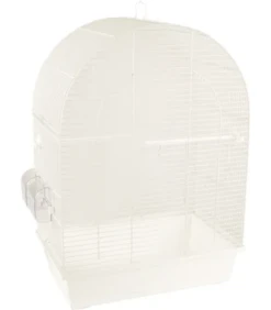 Parkietenkooi - Klara 2 Wit - 45x28x62,5cm - Flamingo