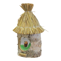 Pindakaaspot Houder, Stro Dak.