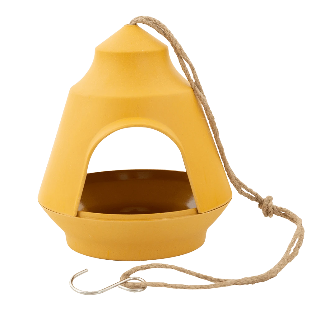 Point-Virgule Voederhuisje Voor Vogels - Bamboevezel Okergeel - 17.7 X 17.9 X 15.5cm 3 Point-Virgule Voederhuisje Voor Vogels - Bamboevezel Okergeel - 17.7 X 17.9 X 15.5cm