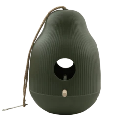 Point-Virgule Vogelhuisje - Bamboevezel Jagersgroen - U00f818.1cm X H25cm