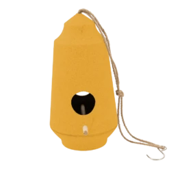 Point-Virgule Vogelhuisje - Bamboevezel Okergeel - U00f815.1cm X H28cm