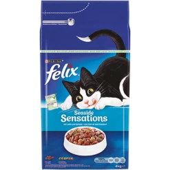 PURINAu00ae Felixu00ae Seaside Sensations Met Zalm En Groenten - Kattenvoer - 4kg