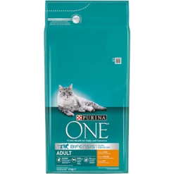 Purina One PURINAu00ae ONE Adult Rijk Aan Kip & Volkoren Granen Brokjes - Kattenvoer - 6kg