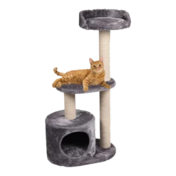 Flamingo Scratching Tree Echo - Grey - 48x34x99cm 8 Flamingo Scratching Tree Echo - Grey - 48x34x99cm -Pet Planet Verkoop scratching tree echo grey 48x34x99cm flamingo 2