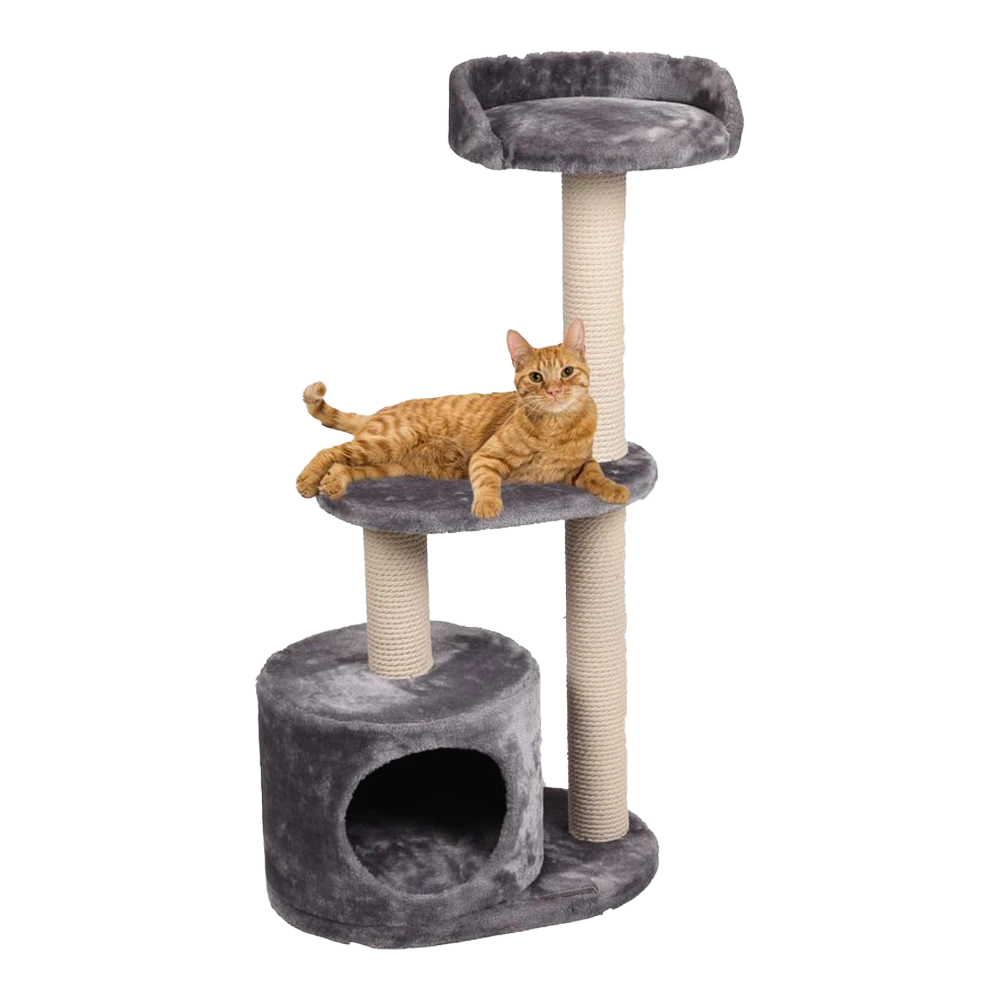 Flamingo Scratching Tree Echo - Grey - 48x34x99cm 4 Flamingo Scratching Tree Echo - Grey - 48x34x99cm - Afbeelding 2