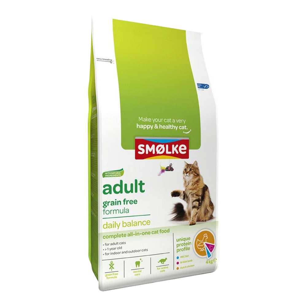Smu00f8lke Cat Adult Graanvrij - Kattenvoer - 4kg 3 Smu00f8lke Cat Adult Graanvrij - Kattenvoer - 4kg