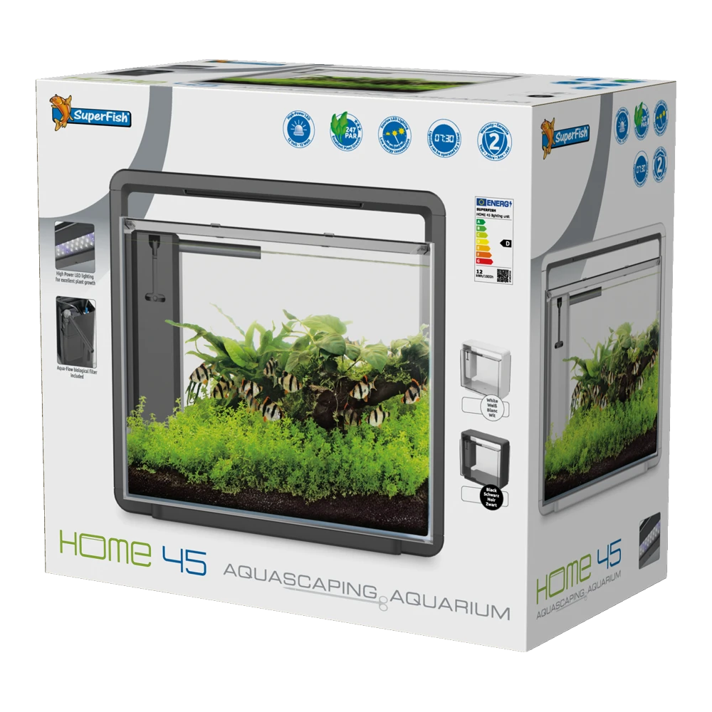 Superfish Aquarium Home 45 - Zwart 4 Superfish Aquarium Home 45 - Zwart - Afbeelding 2