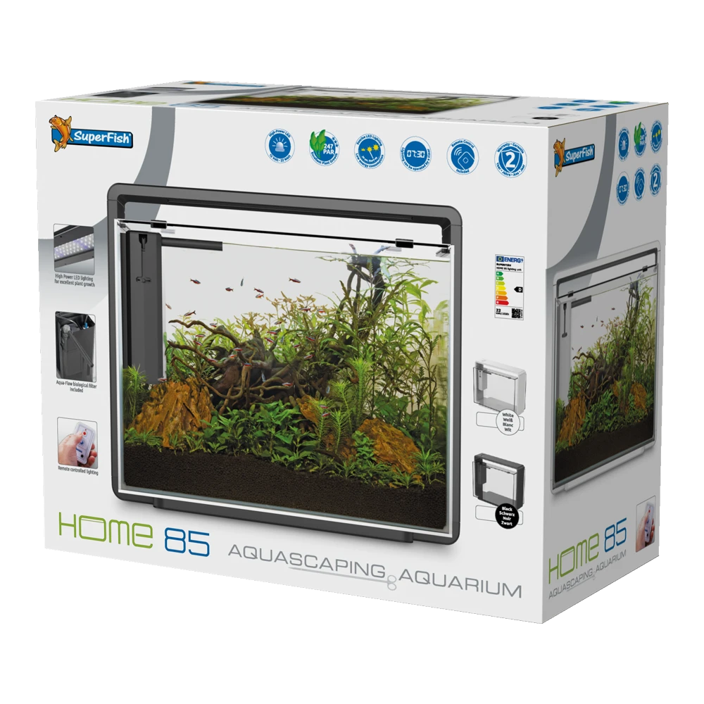 Superfish Aquarium Home 85 - Zwart 4 Superfish Aquarium Home 85 - Zwart - Afbeelding 2