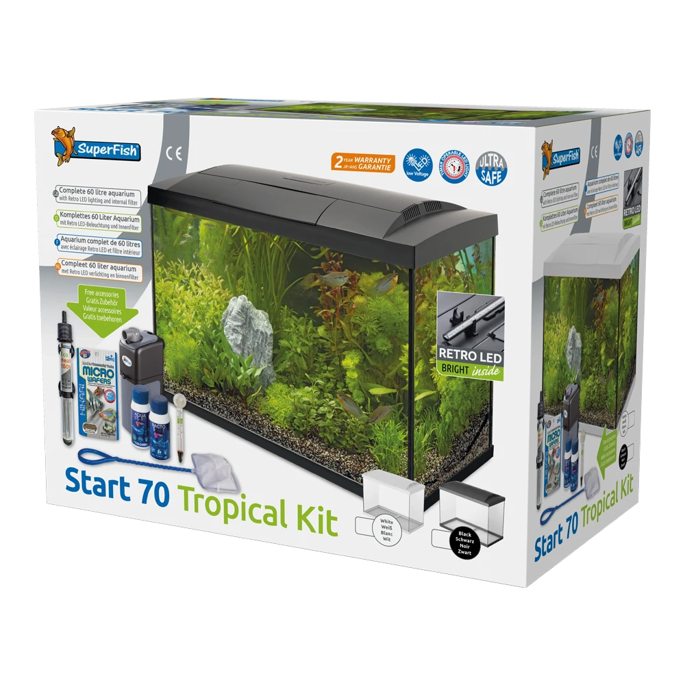 Superfish Aquarium Start 70 Goldfish Kit - Zwart 4 Superfish Aquarium Start 70 Goldfish Kit - Zwart - Afbeelding 2