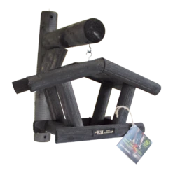 Vogelhuis Koolmees - Leislag Grijs - Zwart - 40x40x46cm