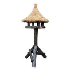 Vogelhuis Struis - Riet - Zwart - 200x90x90cm